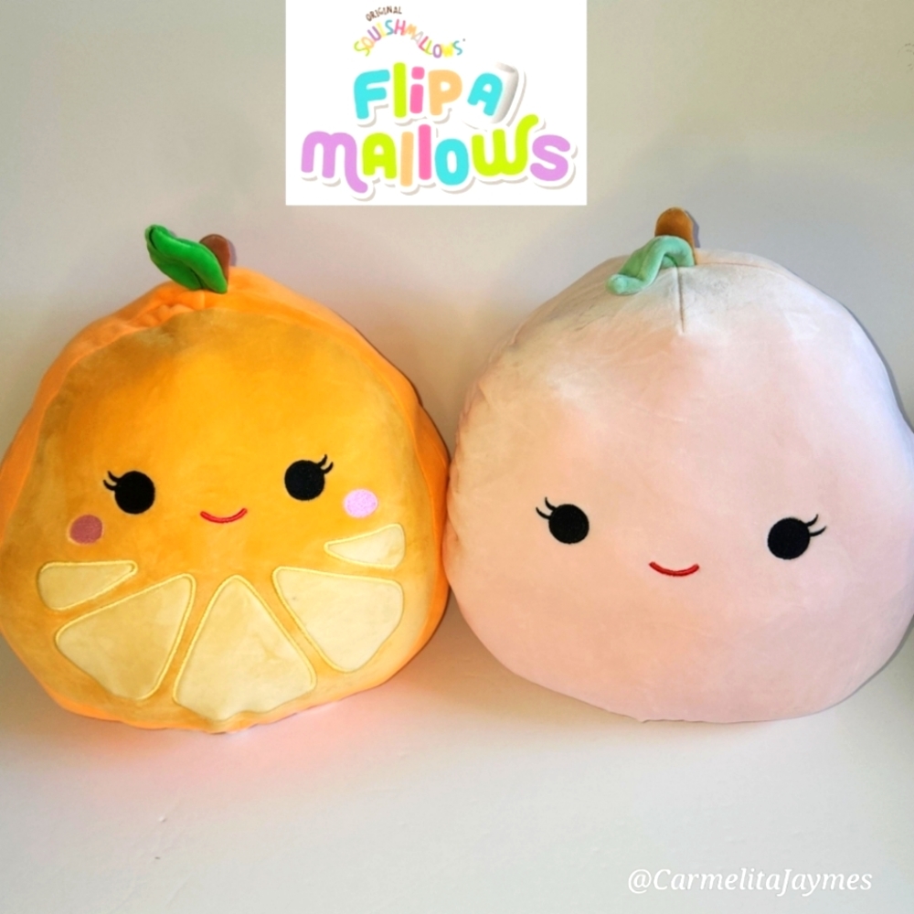 Phyllis 🔄 Celia 🍑 🍊 Large Flip A Mallow Original Squishmallow Kelly Toy